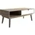 Scandia Coffee Table with Storage - Oak, White