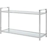 Sceptrum Console Table - Silver, Glass