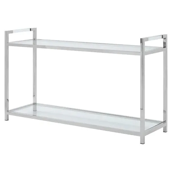 Sceptrum Console Table - Silver, Glass