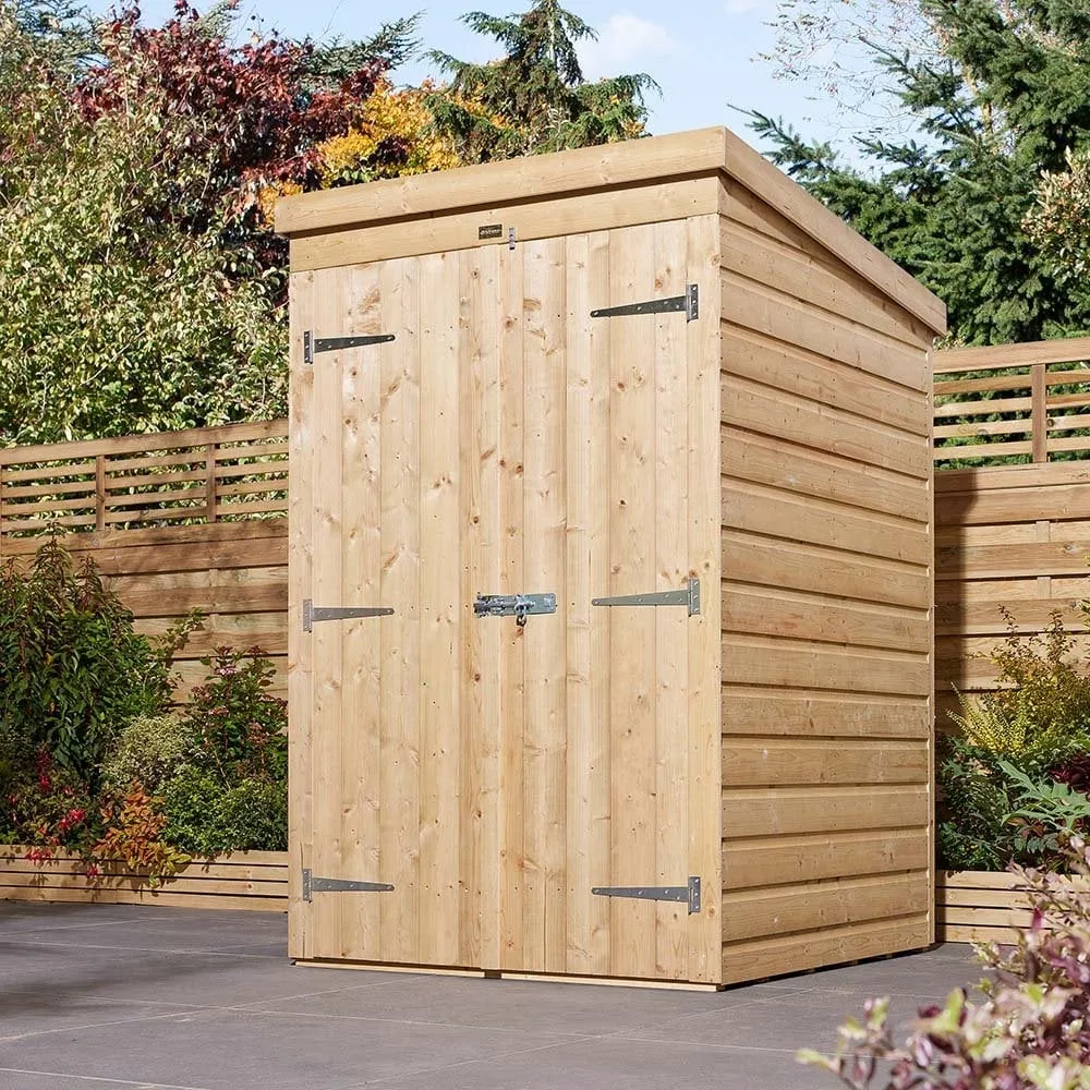 Schijndel Pent Garden Shed with 2 Doors - Natural, Wood product