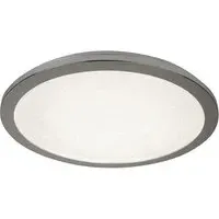 Scilly Small LED Flush Light - Chrome, Crystal Sand