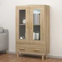 Scipo Highboard with 2 Doors 1 Drawer - Sonoma Oak