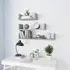 Scotia Set of 3 Wall Display Shelves - Concrete Effect