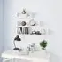 Scotia Set of 3 Wall Display Shelves - White