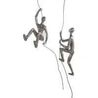 Scramble Metal Poly Design Sculpture - Antique Silver, Grey