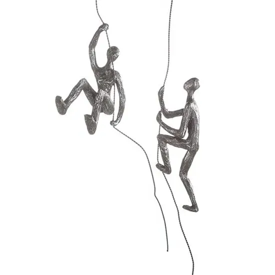 Scramble Metal Poly Design Sculpture - Antique Silver, Grey image