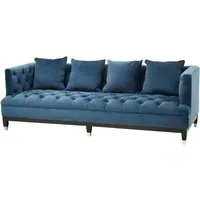 Scranton 3-Seater Sofa - Navy, Fabric