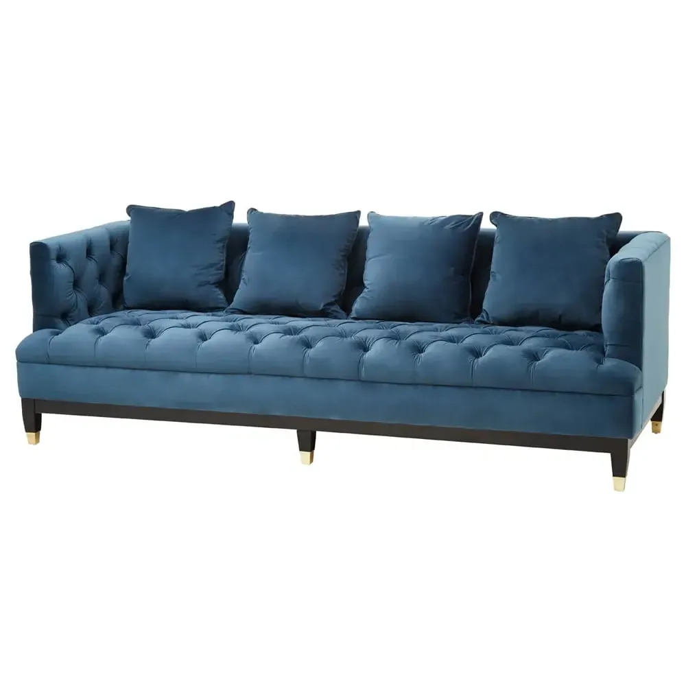 Scranton 3-Seater Sofa - Navy, Fabric