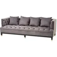 Scranton 3-Seater Sofa - Pirate Grey, Fabric