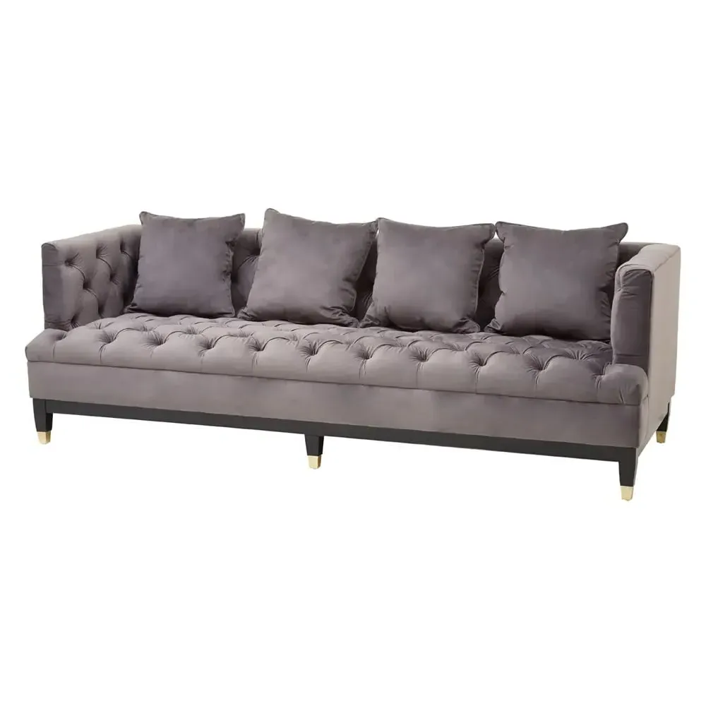 Scranton 3-Seater Sofa - Pirate Grey, Fabric
