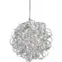 Scribble LED 6 Light Diamond Shape Pendant Light - Chrome