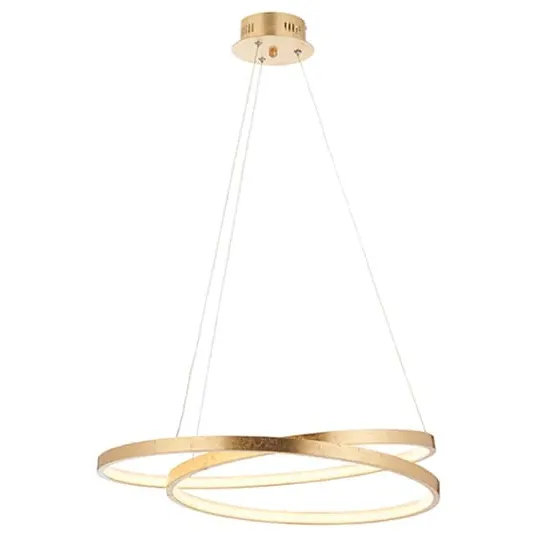 Scribble Ring Ceiling Pendant Light - Gold Leaf image