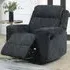 Scribner 1-Seater Recliner Sofa with Manual Function - Dark Grey