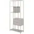 Sebring Large Bookcase with Metal Frame - Grey