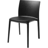 Sebring Outdoor Side Chair - Black, Reinforced Polypropylene