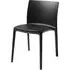 Sebring Outdoor Side Chair - Black, Reinforced Polypropylene