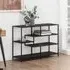 Sebring Small Bookcase with Metal Frame - Black Oak