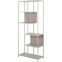 Sebring Small Bookcase with Metal Frame - Grey