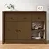 Secia Sideboard with 2 Doors 3 Drawers - Brown, Pinewood