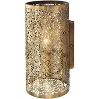 Secret Steel Garden Wall Light - Antique Brass