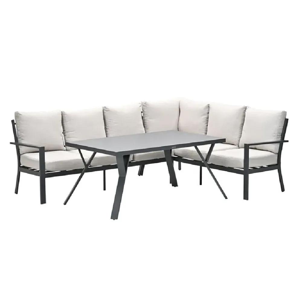 Sedalia Left Hand Corner Lounge Set with Table - Sand