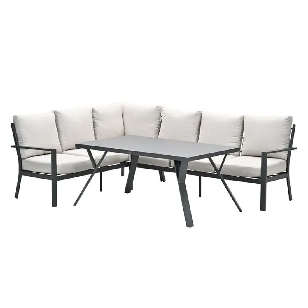 Sedalia Right Hand Corner Lounge Set with Table - Sand