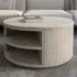 Sedalia Round Coffee Table with Swivel - Whitewash, Wood