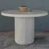Sedalia Round Dining Table - Whitewash, Wood