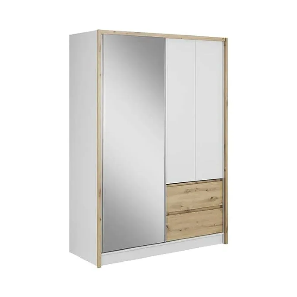Sedona 154cm Wardrobe with Sliding Doors - Artisan Oak image