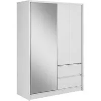 Sedona 154cm Wardrobe with Sliding Doors - Matt White