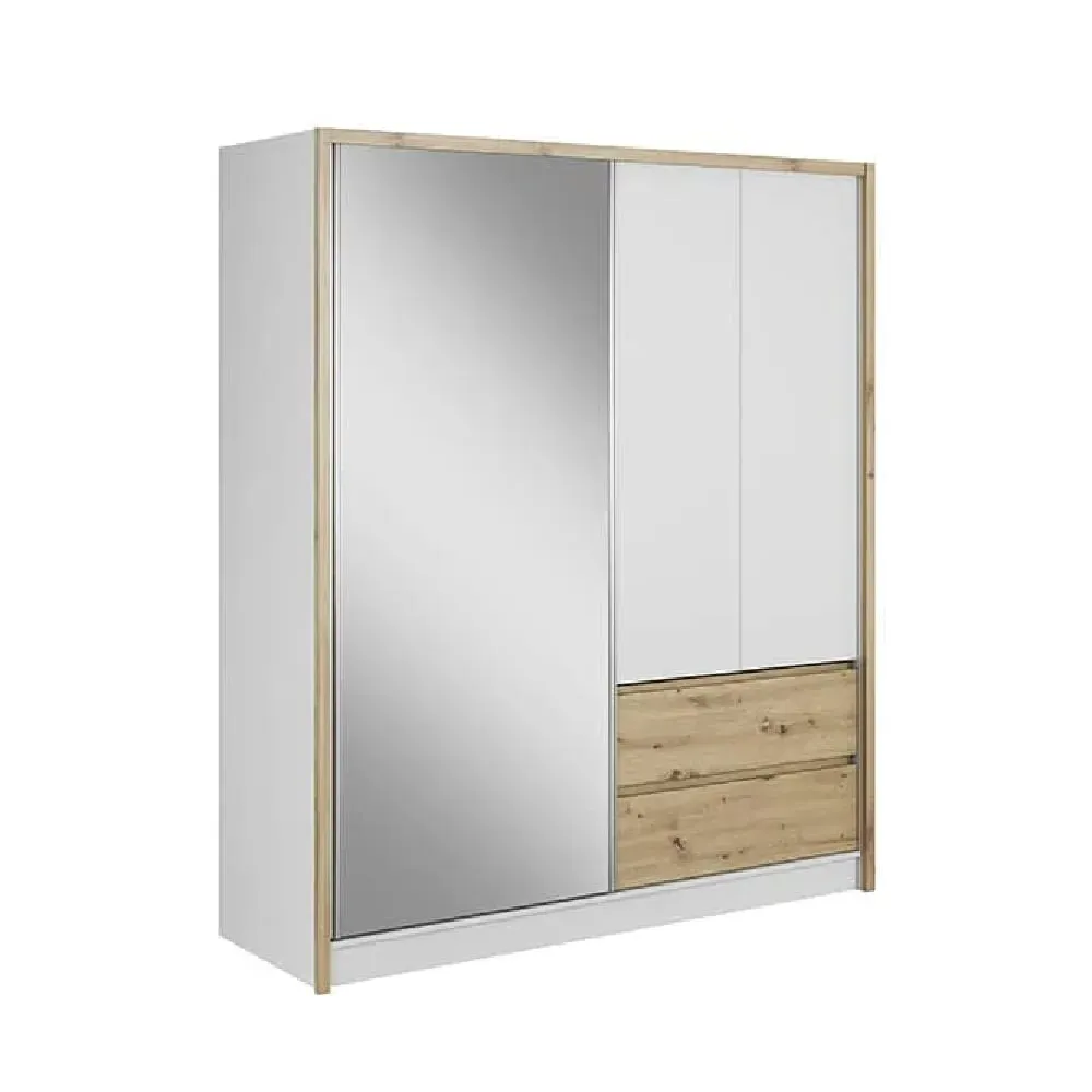 Sedona 184cm Wardrobe with Sliding Doors - Artisan Oak image