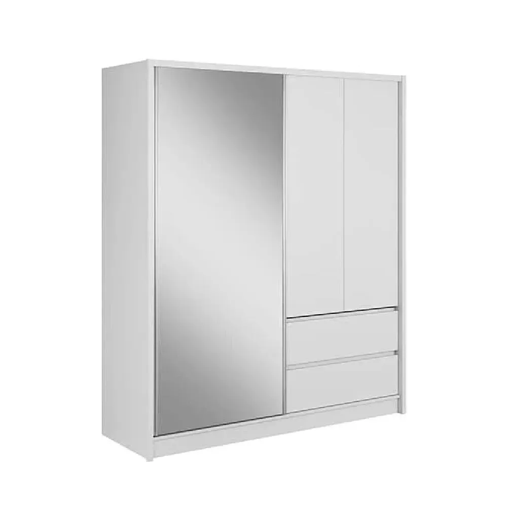 Sedona 184cm Wardrobe with Sliding Doors - Matt White