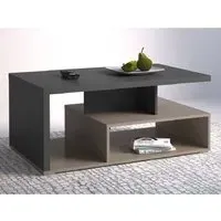 Seguin Coffee Table with Undershelf - Anthracite