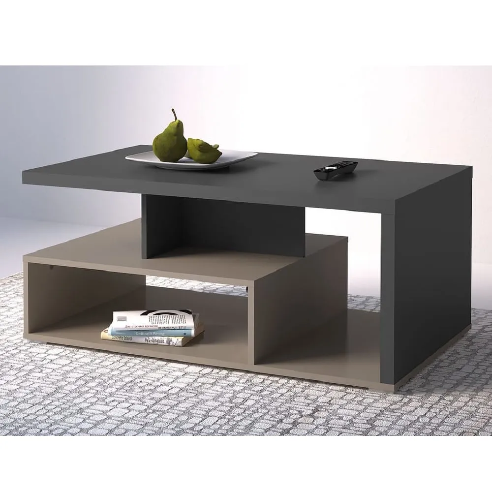 Seguin Coffee Table with Undershelf - Anthracite image