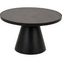 Seguin Large Round Coffee Table - Black, Ceramic