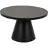 Seguin Large Round Coffee Table - Black, Ceramic
