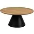 Seguin Large Round Coffee Table - Black, Oak