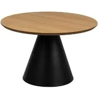 Seguin Medium Round Coffee Table - Black, Oak