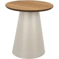 Seguin Round Coffee Table - Oak, Grey