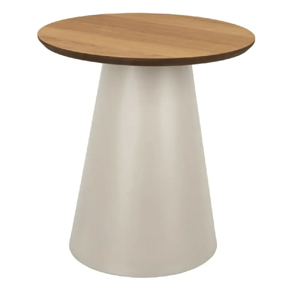 Seguin Round Coffee Table - Oak, Grey