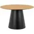 Seguin Round Dining Table - Black, Oak