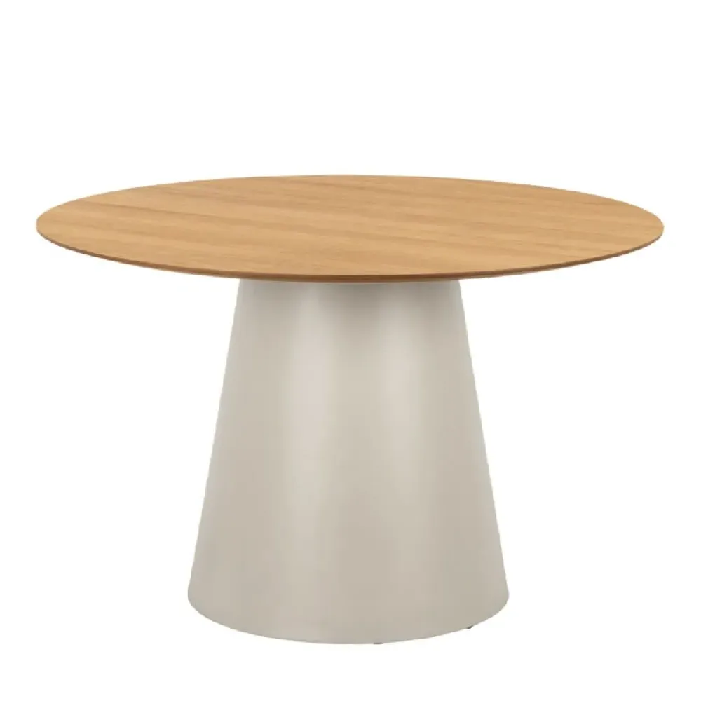 Seguin Round Dining Table - Grey, Oak