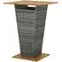 Selah 80cm Bar Table - Grey, Acacia Wood