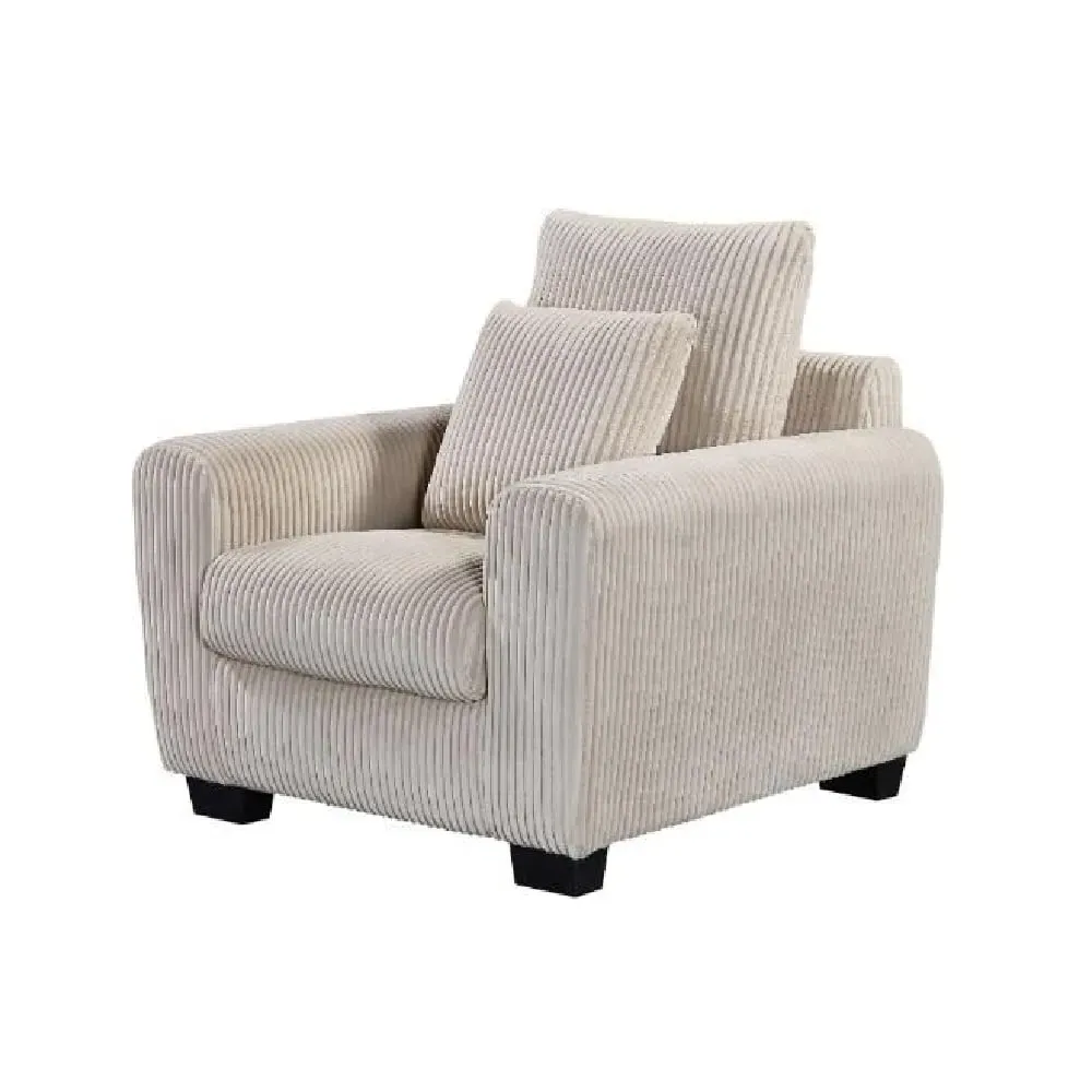 Selden 1-Seater Sofa with Black Legs - Mocha, Fabric image