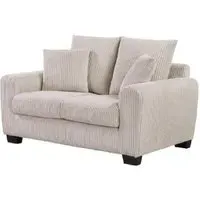 Selden 2-Seater Sofa with Black Legs - Mocha, Fabric