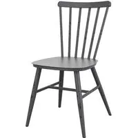 Selden Outdoor Side Chairs - Retro Dark Grey, Aluminium