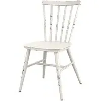 Selden Outdoor Side Chairs - Retro White, Aluminium