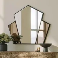 Selfish Wall Mirror with Bronze Frame - Silver, Glass alternate view