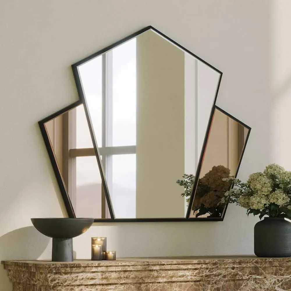 Selfish Wall Mirror with Bronze Frame - Silver, Glass product
