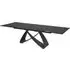 Sellersville Ceramic Marble Extending Dining Table - Black
